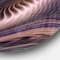 Designart - Purple Waves Fractal Wall Art' Abstract Metal Circle Wall Art Print